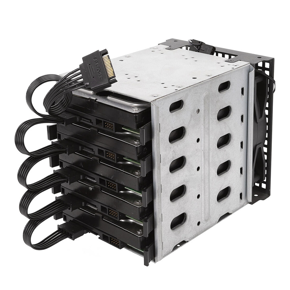 NEW 15 Pin SATA Power 1 Male To 5 Female Splitter Hard Drive Cable fits HDD SSD