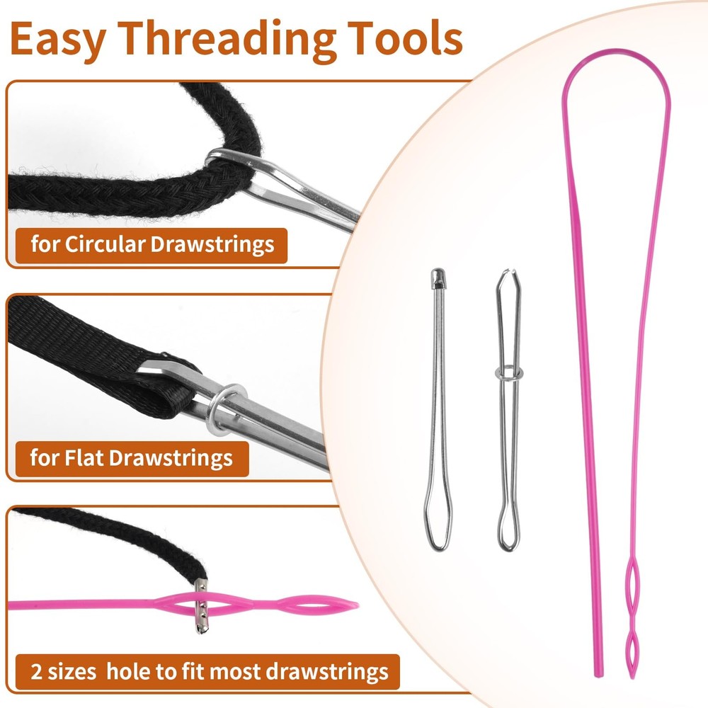 BEVTEE 12 Pcs Drawstring Cord, 60 Inch Hoodie String Replacement, Draw String...