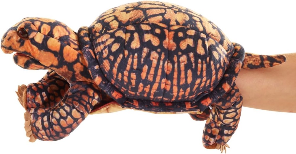Folkmanis Box Turtle Hand Puppet, 13"