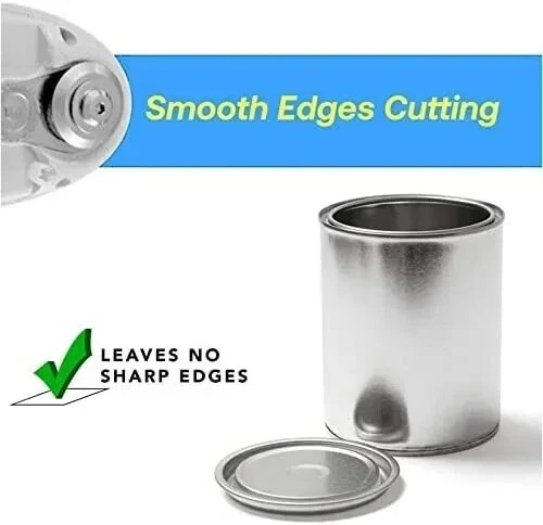 One Touch Electric Automatic Can Opener Smooth Edge Jar Bottle Kitchen Tool
