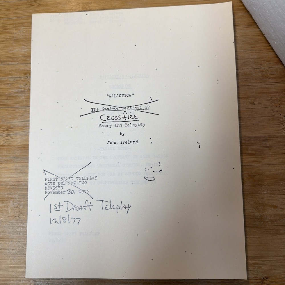 Galactica First Draft Teleplay Copy