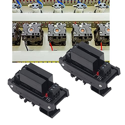 Solid State Relay Module, 3-32VDC Input DIN Rail Mount Resin Seal Plug and