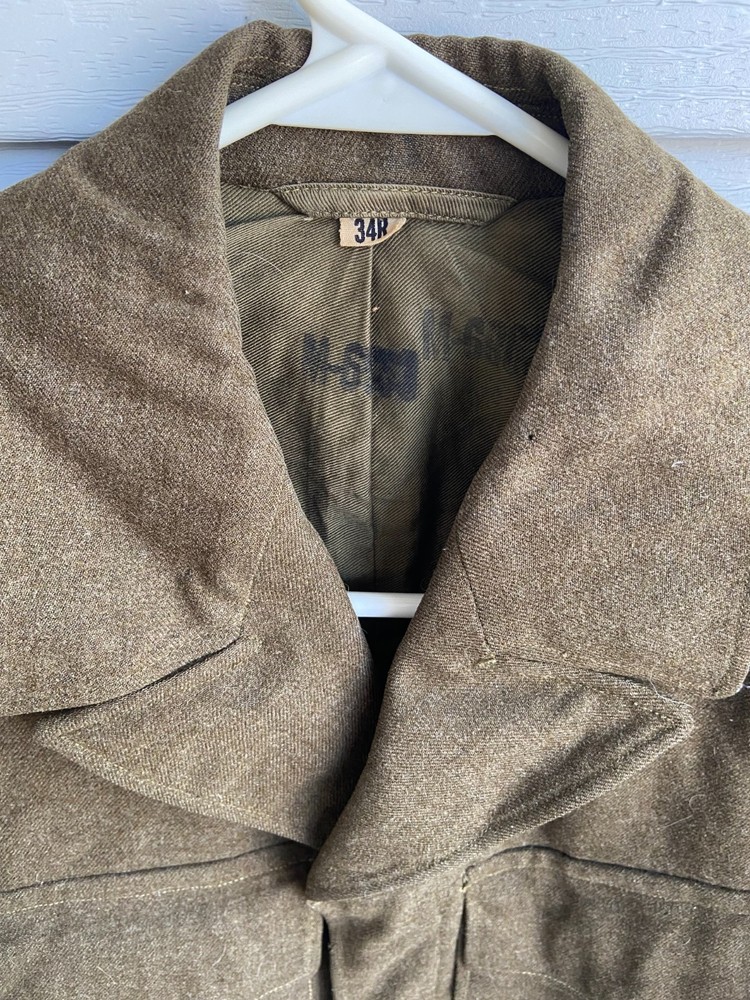 WW2 Ike Jacket 34R 3rd Army