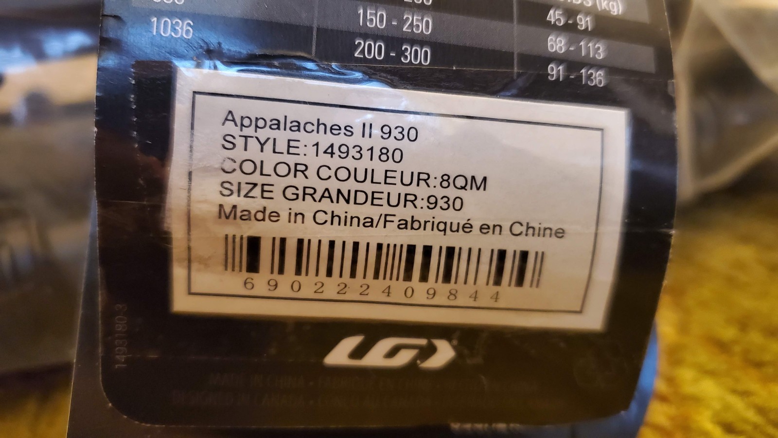 Louis Garneau Men's Appalaches II 930 Snowshoes, Gray (User Weight 150-250lbs)