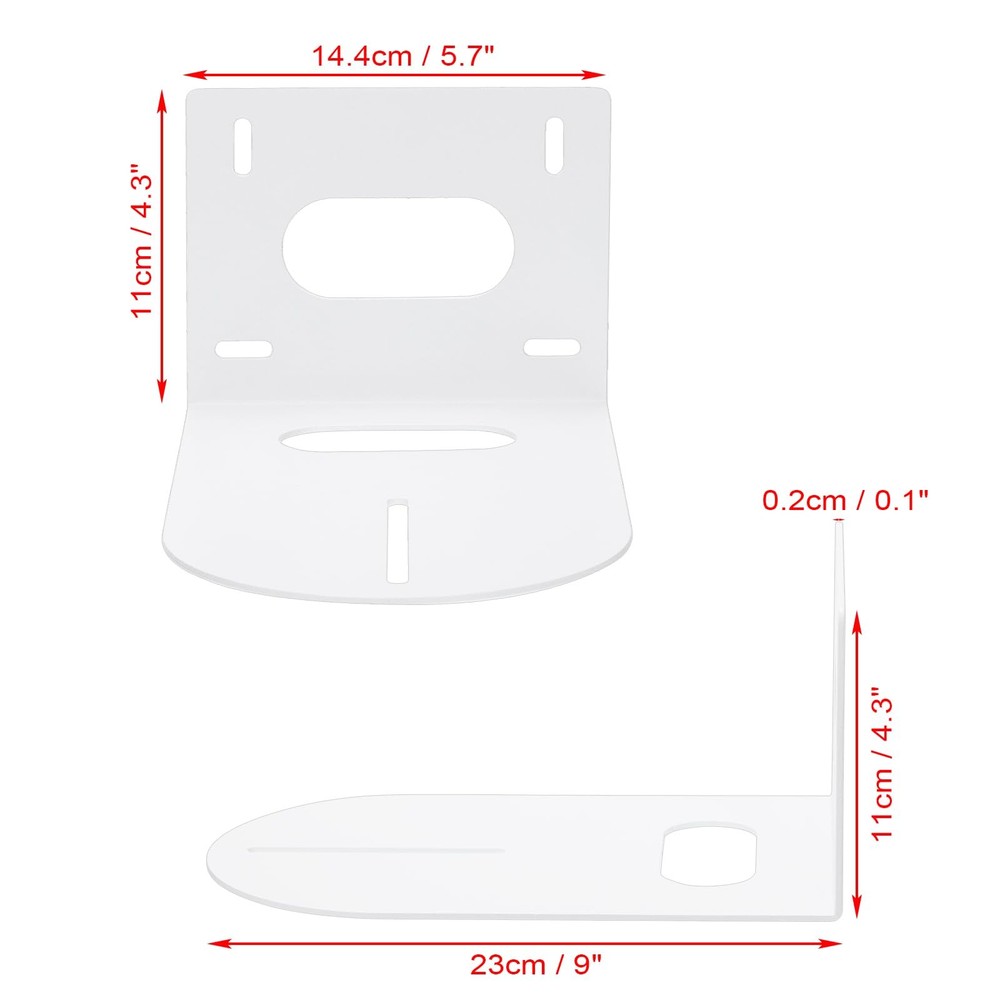 PTZ Camera Bracket White Universal PTZ Camera Mount Bracket Compatible with f...