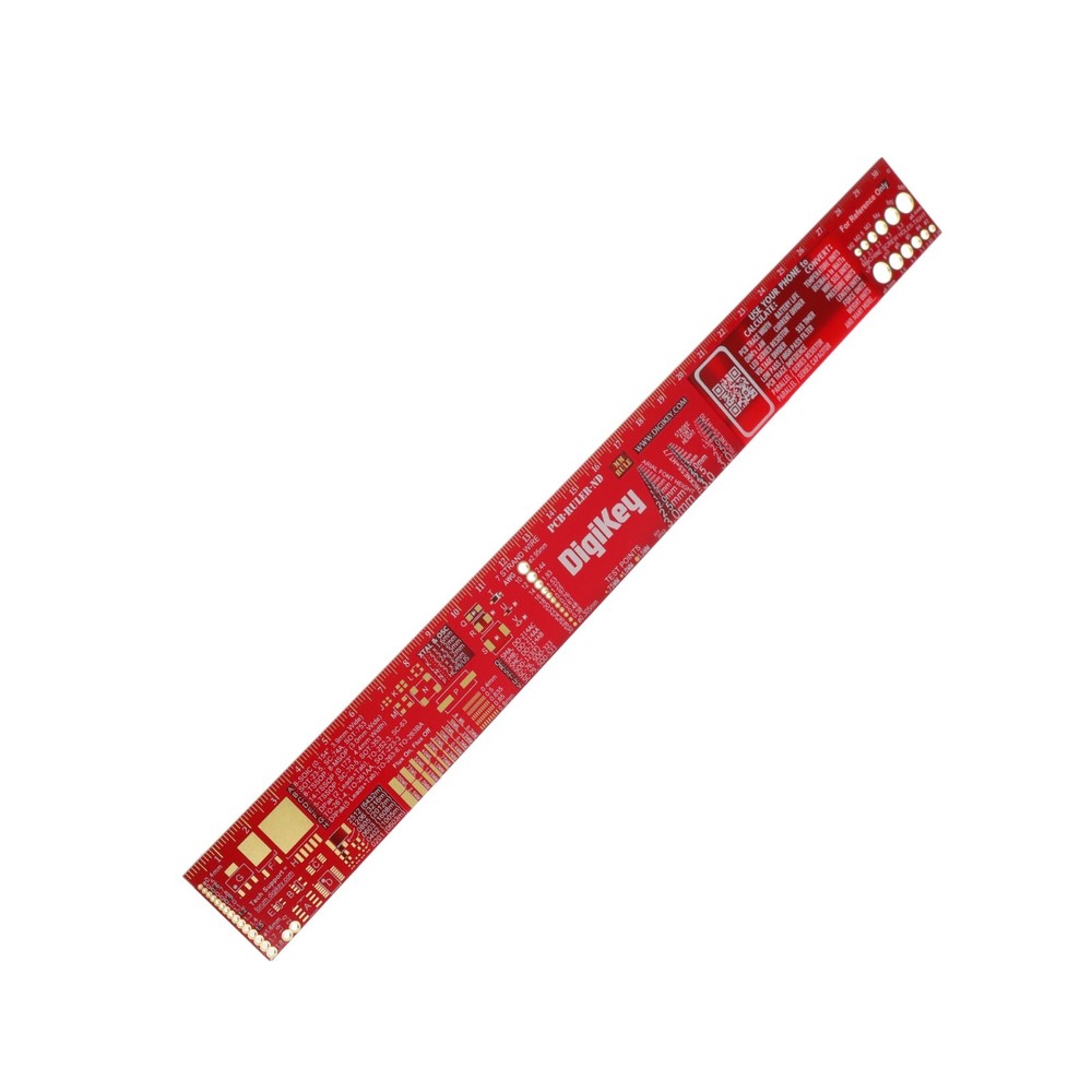 Digi-Key RED PCB LAYOUT REFERENCE RULER 12"