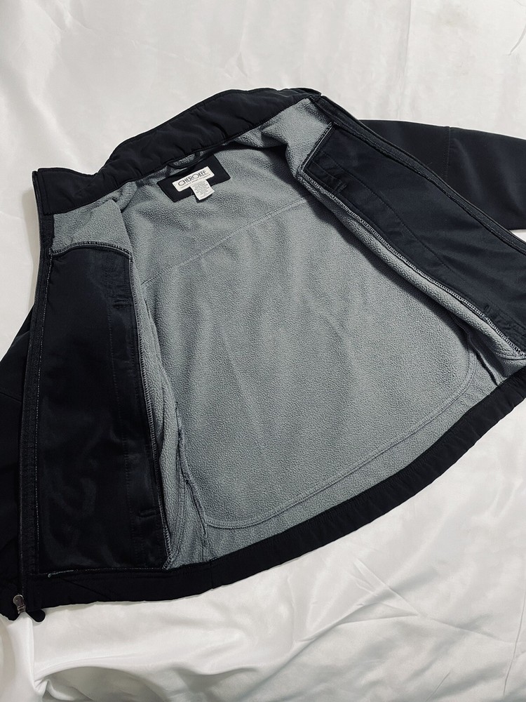Cherokee Boys Black Zip Up Jacket Size S 6/7 Single Layer