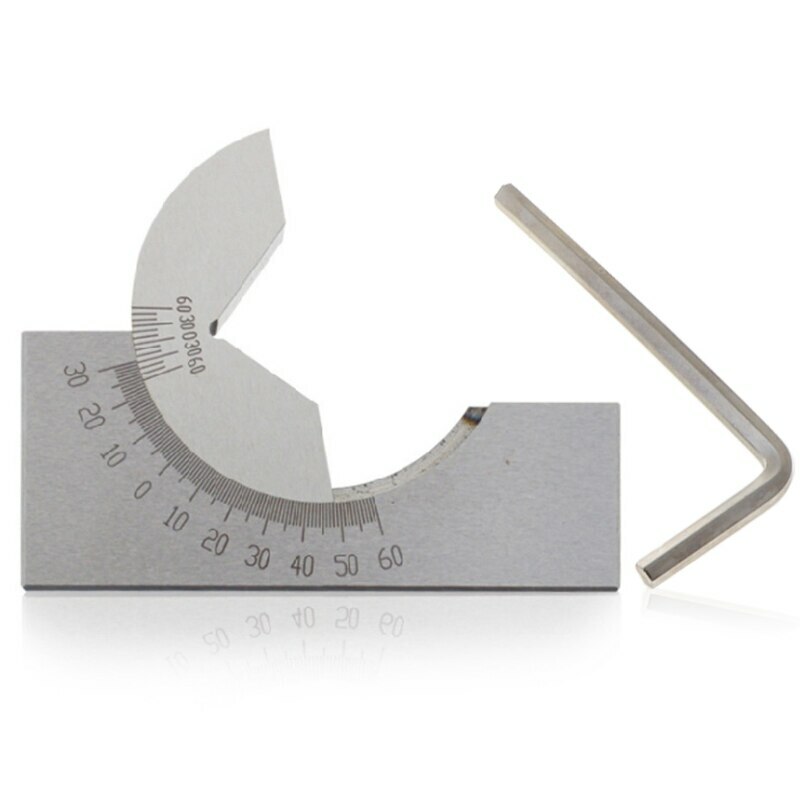 Setup 0-60 Degree Ruler Angle Gauge V-Block Grinder for Milling Machine Planer