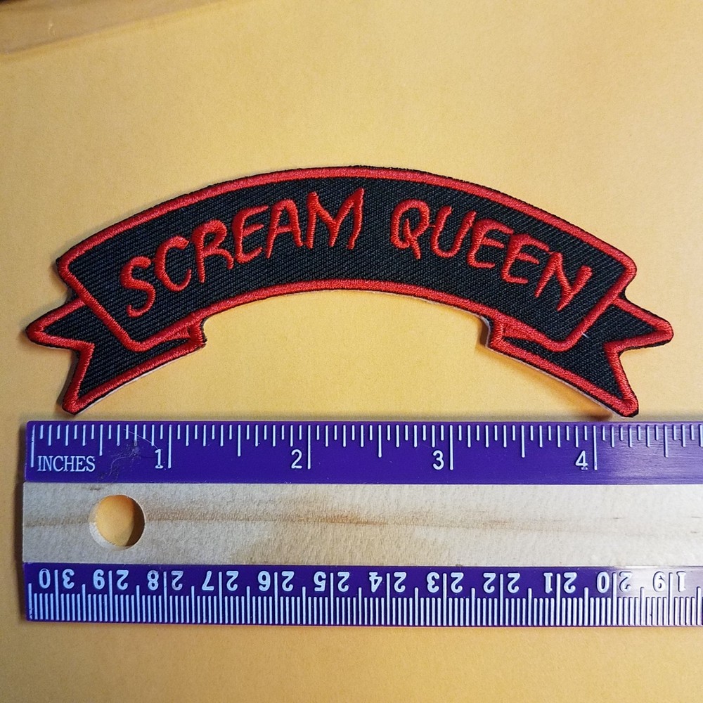 Scream Queen Horror Patch 4 1/2 inches Wide