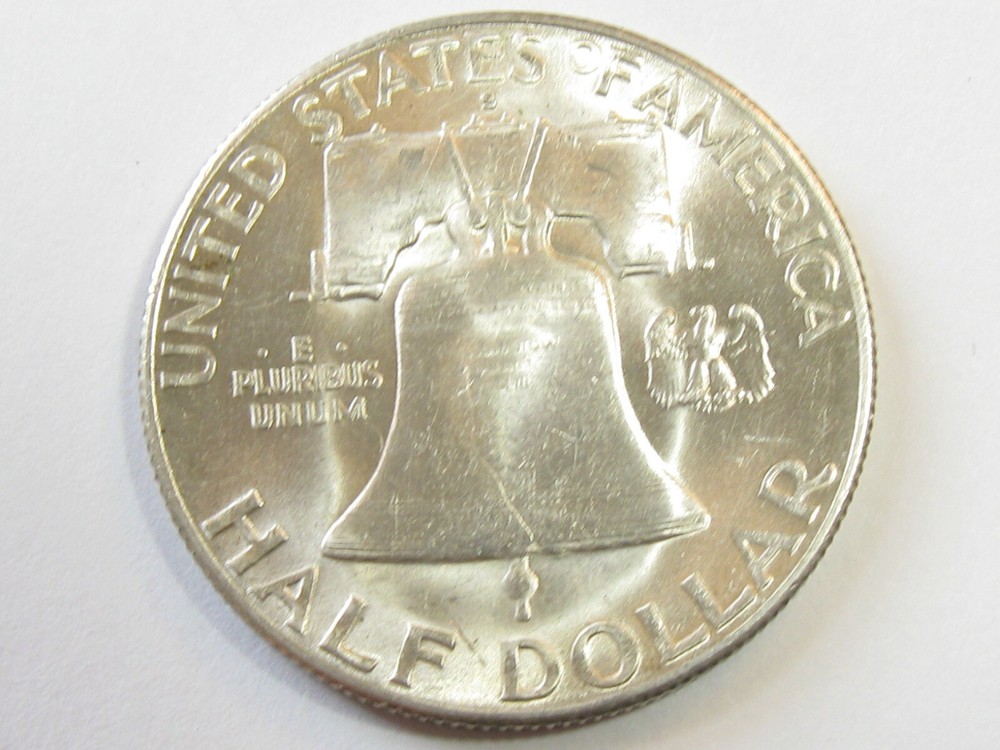 BU Uncirculated 1949-S Silver Franklin Half Dollar - #9727