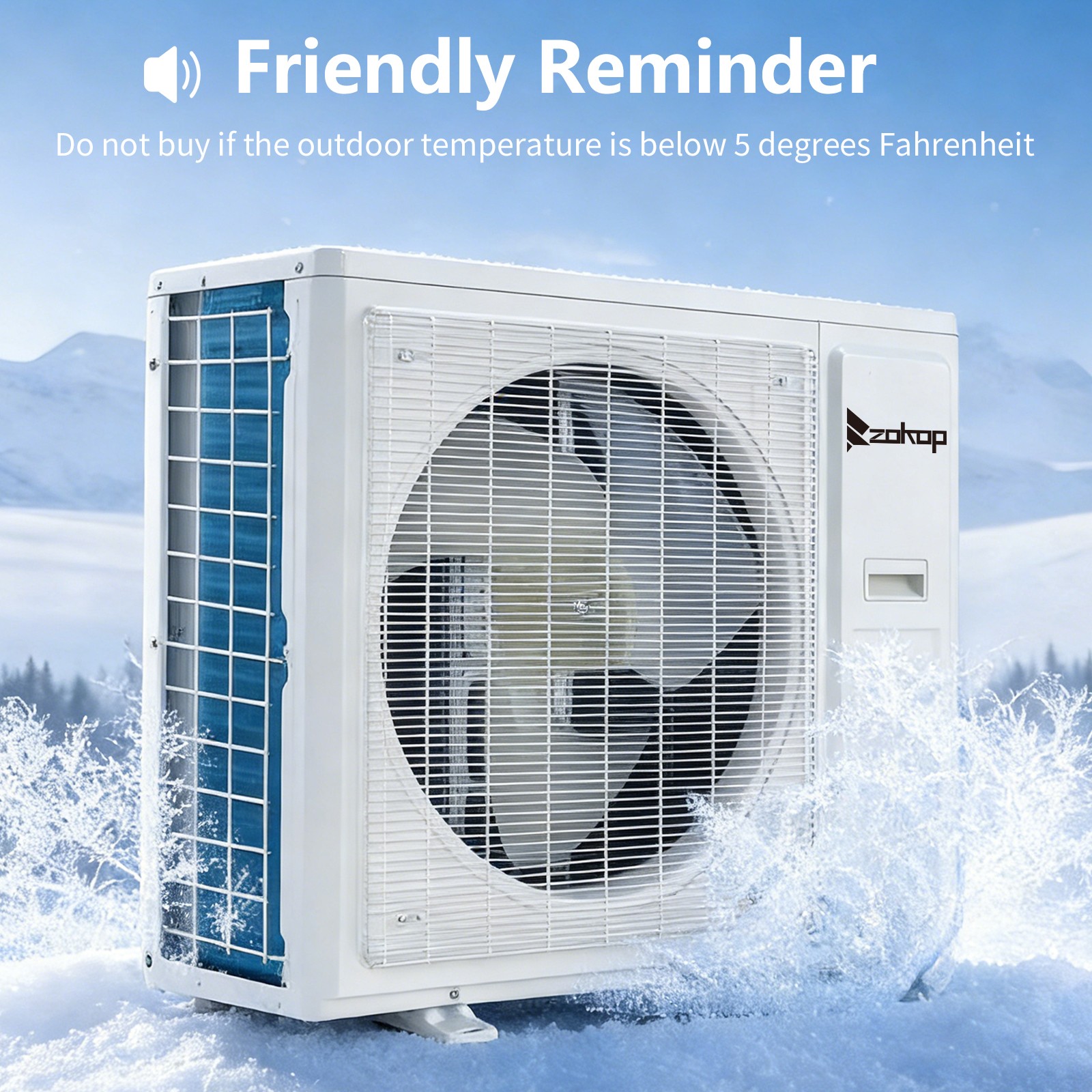 38000 BTU 2 Zone Mini Split Air Conditioner 20 SEER2 12K+24K Cool & Heat Pump