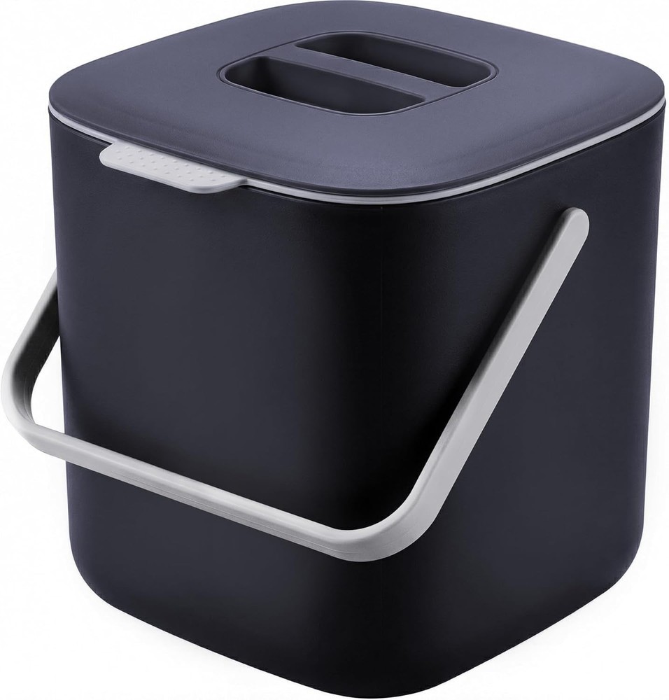 Compost Bin Kitchen, Sealed Countertop Compost Bin，No Filter Required, 0.7Gal In