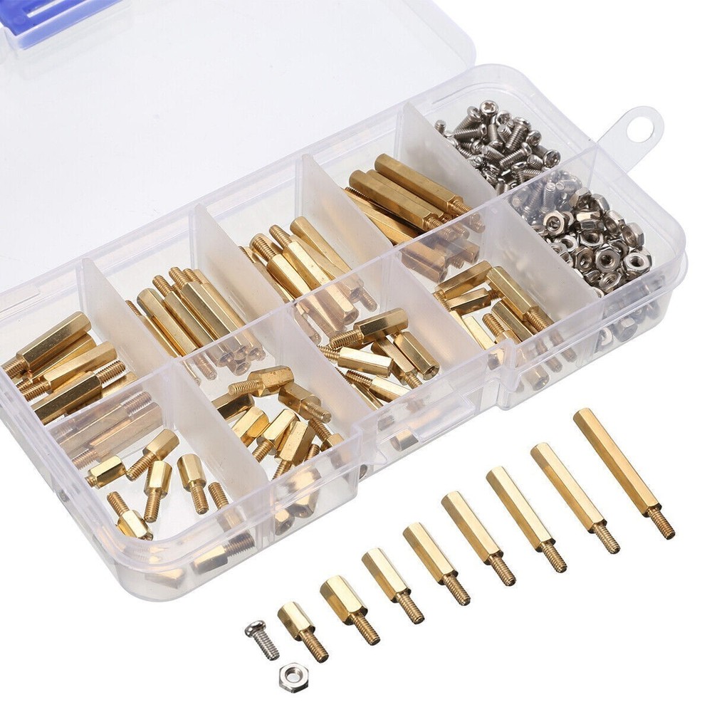 Durable Stainless Brass Screws Kit M2.5 M3 Nuts for Raspberry Pi 4 Model B/3B+