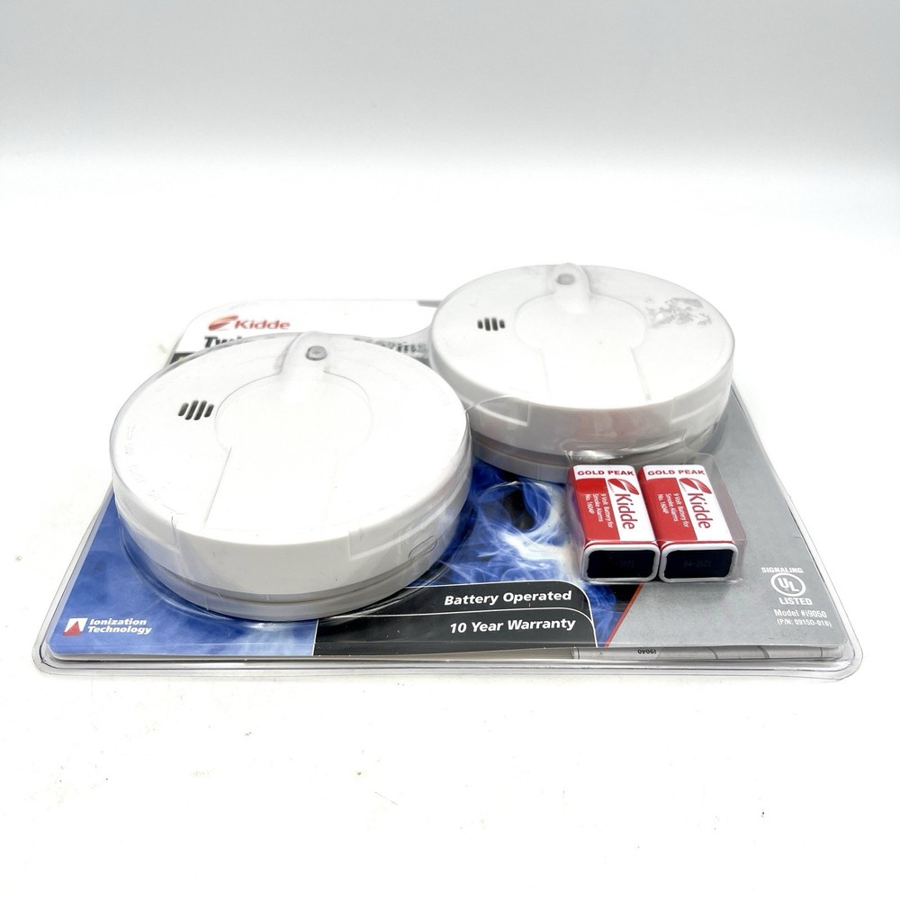 Kidde Twin 2 Pack Smoke Alarms Basic Model 0915D-018 Smoke Detector