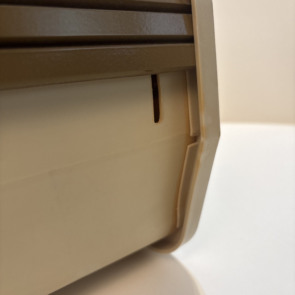 Microcomputer Accessories Plastic Roll Top 5.25” Disc Keeper Storage No Key