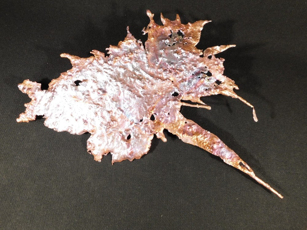 BIG! Bright Solid Solid COPPER Splash ART Sculpture Arizona 431gr