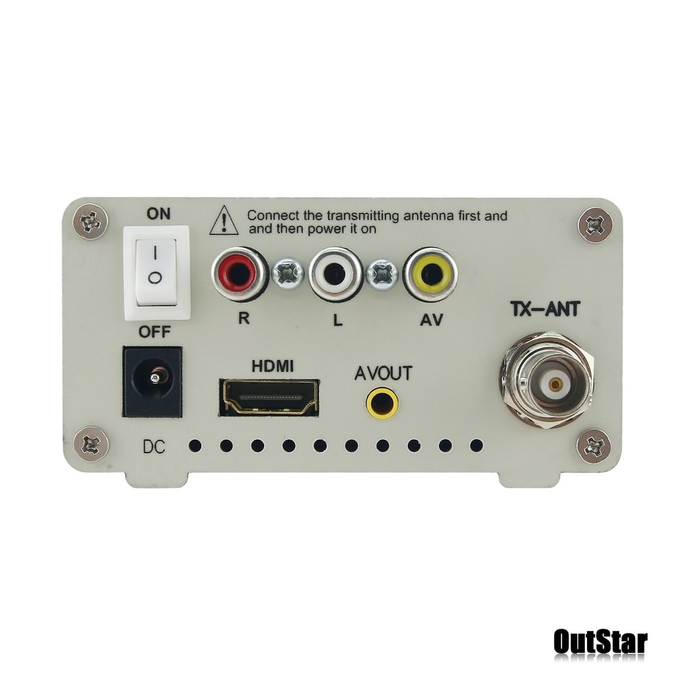 TV-TX200 VHF/UHF Analog TV Transmitter Support HD/AV Input with Antenna -USA