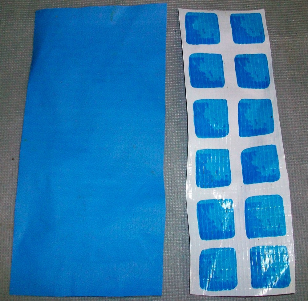 INTEX POOL PATCH MATERIAL ( 1 ) PIECE ONLY  MATERIAL SIZE IS  7.75" X  2.75"