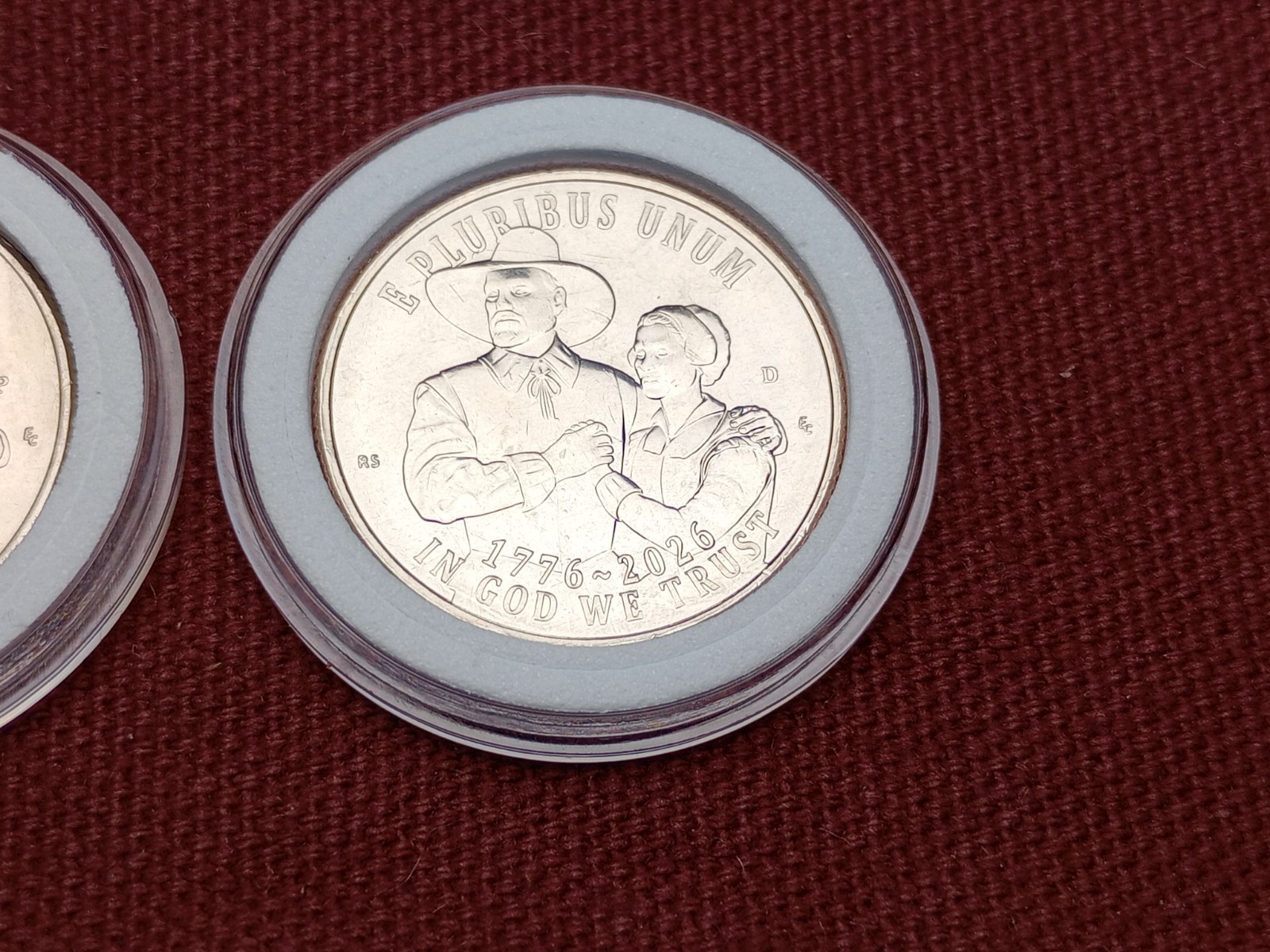 2026 P&D Mayflower Quarter SemiQ 1776-2026 (2) Coin Set in Capsules 💥SHIPS NOW