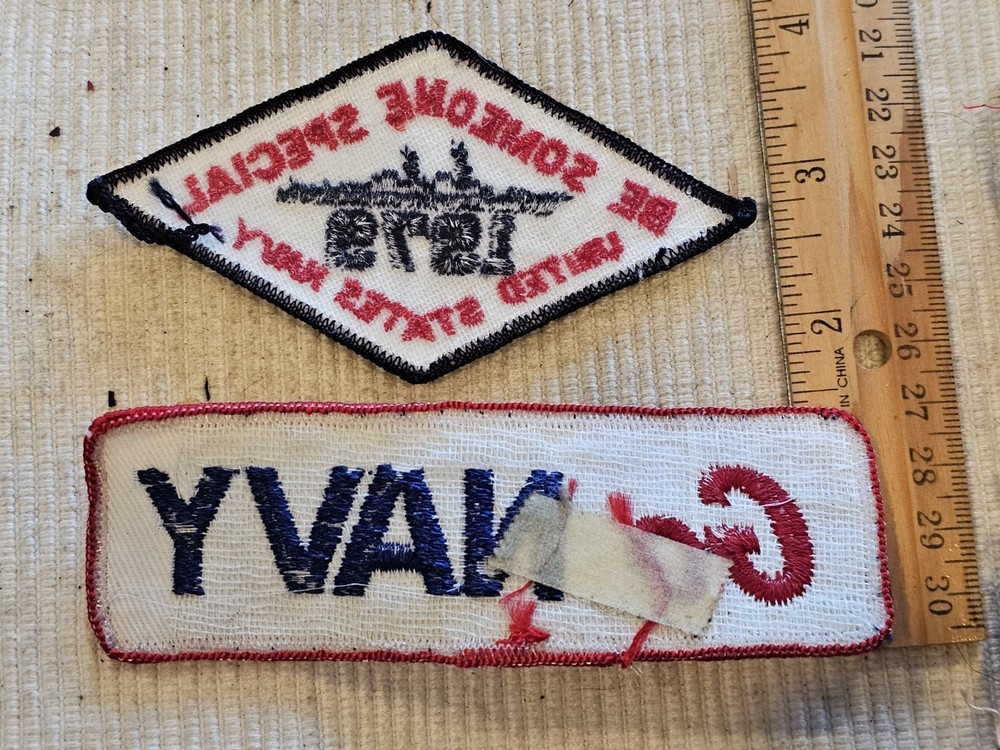 1960s USN Navy Vietnam Cold War Recruiting Command Patch Set L@@K!!!