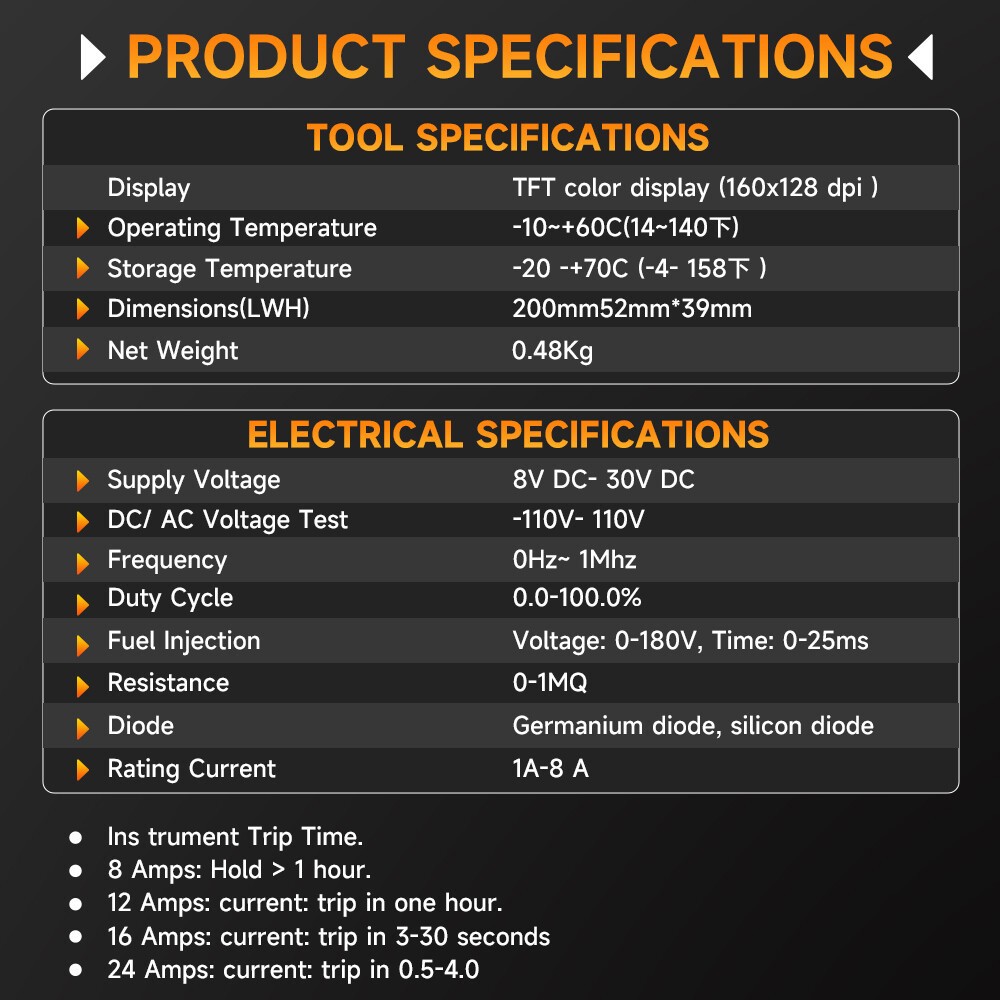 12V/24V Power Probe Circuit Tester Electrical Integrated System Diagnostic Test