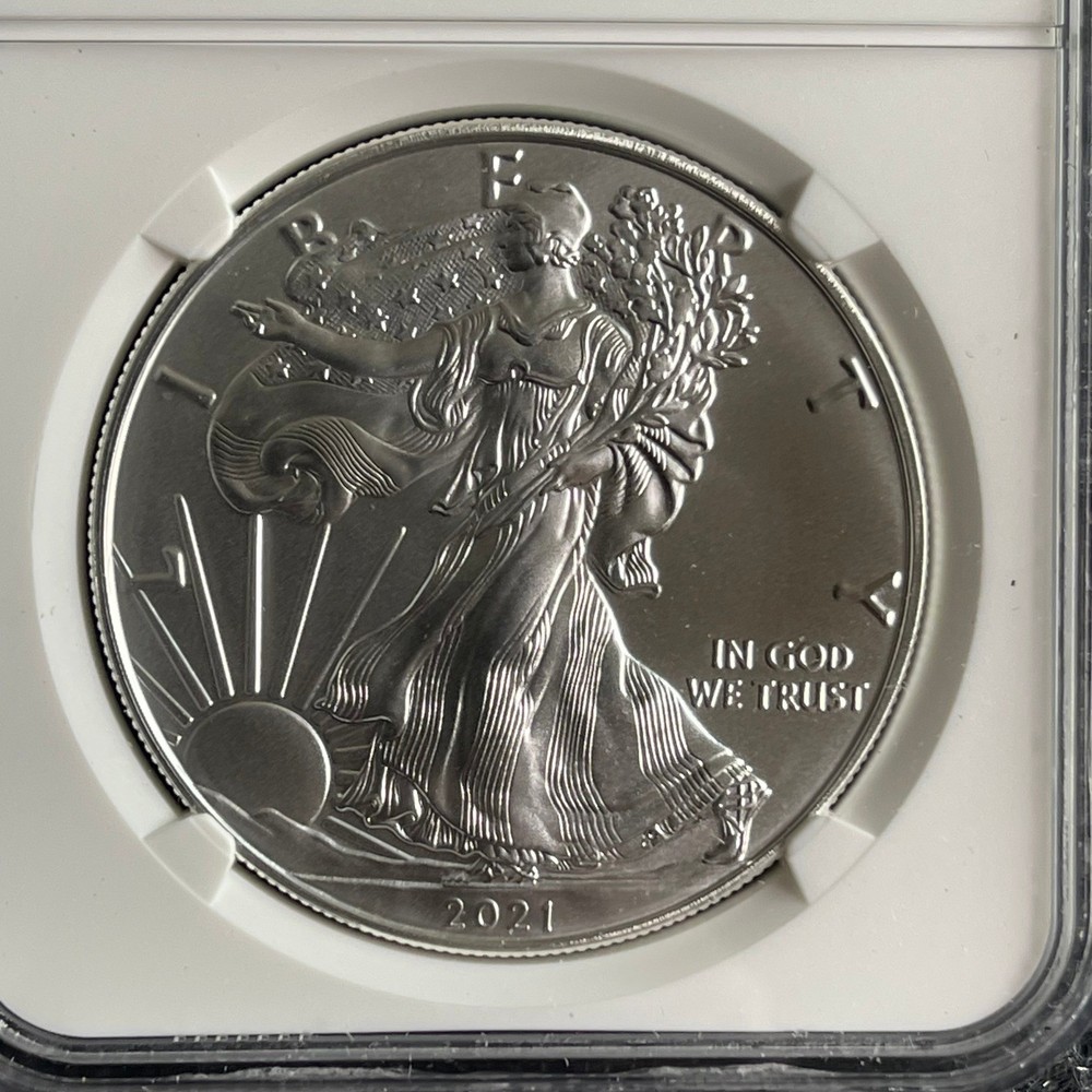 2021 NGC MS 69 Heraldic Eagle T-1 American Silver Eagle