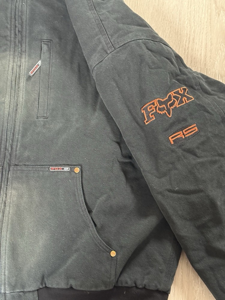 Supreme x Fox Racing Hooded Work Jacket Black Size XL