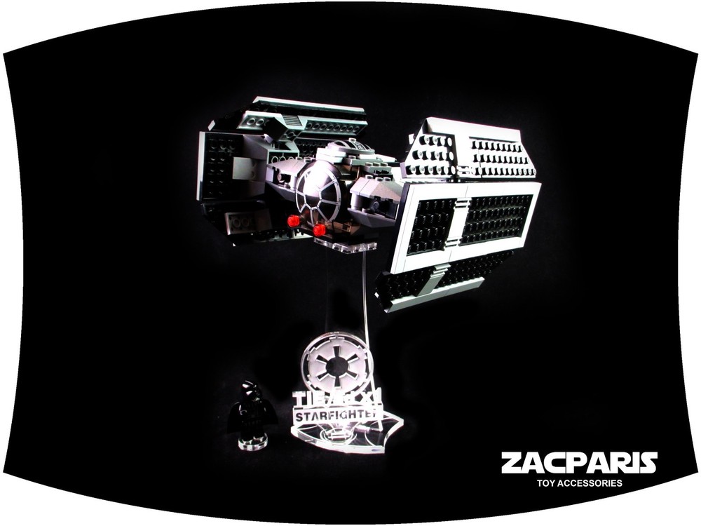 CUSTOM 3D MULTI DIRECTIONAL STAND for Lego 8017 Darth Vader's TIE Fighter Nice!