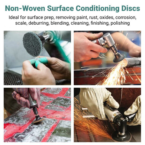 61X 2 inch Extra Heavy Roll Lock Surface Conditioning Die Grinder Sanding Discs