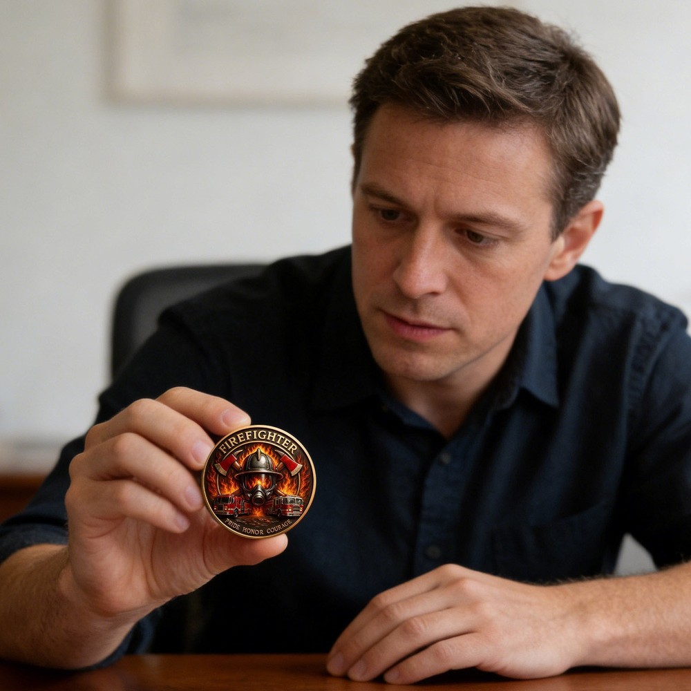 2D FIGEFIGHTER Commemorative Coin Fun Little Gift