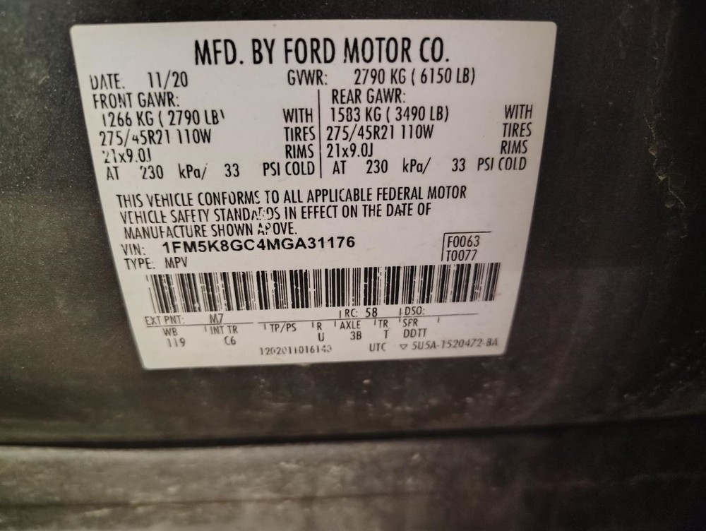 Camera/Projector Camera Windshield Mounted Fits 20-24 AVIATOR 1538441