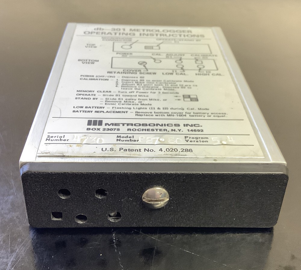 METROSONICS METROLOGGER | MODEL P2780