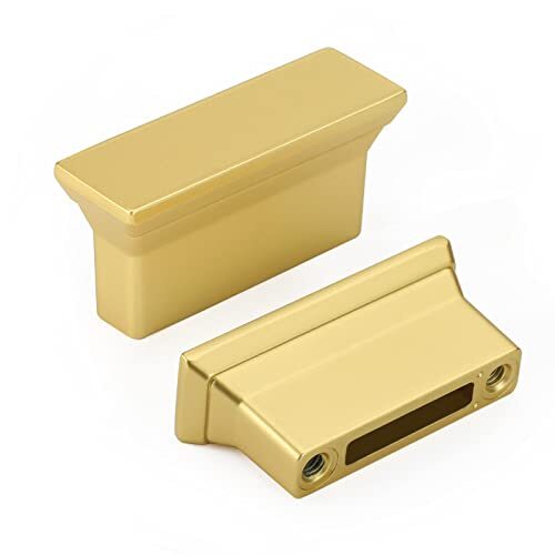 Rergy 10 Pack Gold Cabinet Knobs Brushed Brass Cabinet Knobs Kitchen Dresser ...