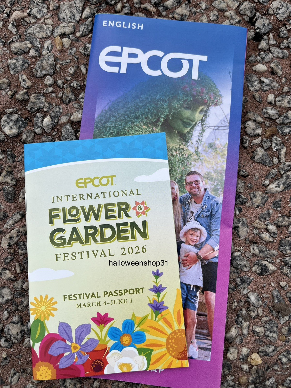 Disney flower & garden festival passport with epcot guidemap 2026