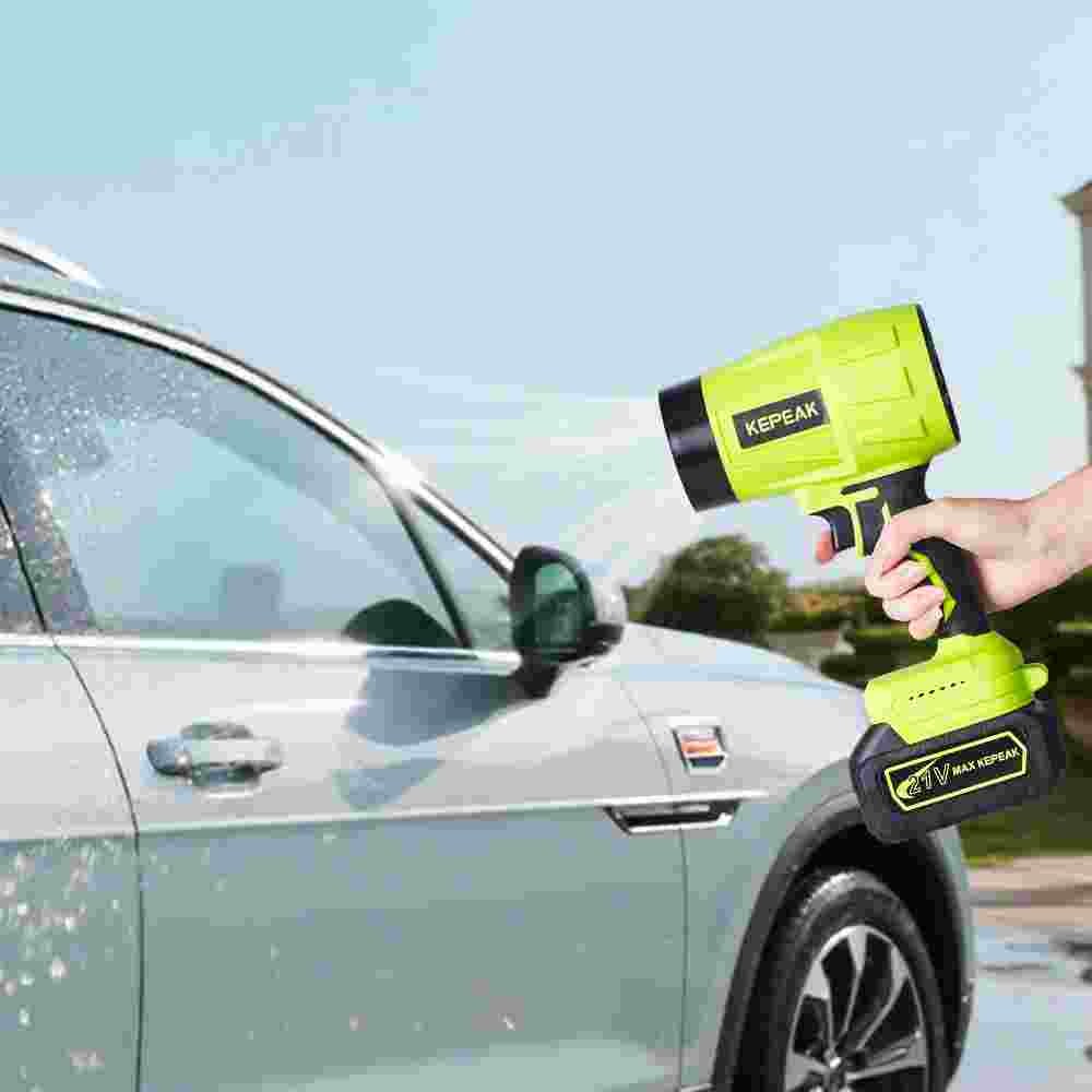 Cordless Air Blower Violent Turbo Fan Handheld Leaf Blower + 2 Batteries/Case