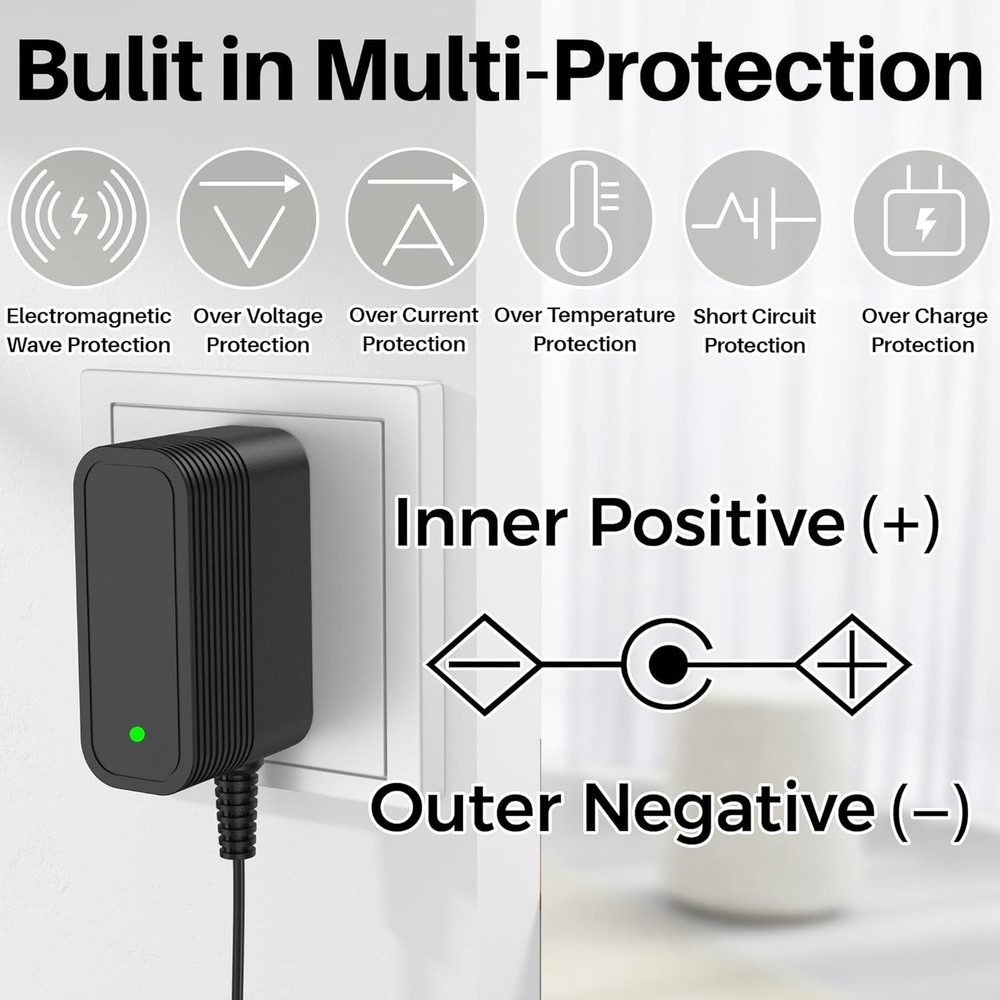 Durable AC-DC Adapter for Streamlight Super Siege Lanterns and Stinger Chargers