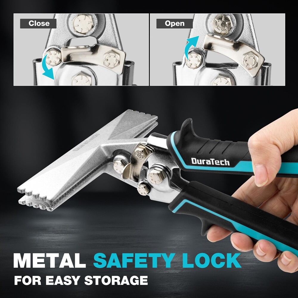 DURATECH 6-INCH Straight Jaw Sheet Bender Manual Metal Bending Plier Hand Seamer
