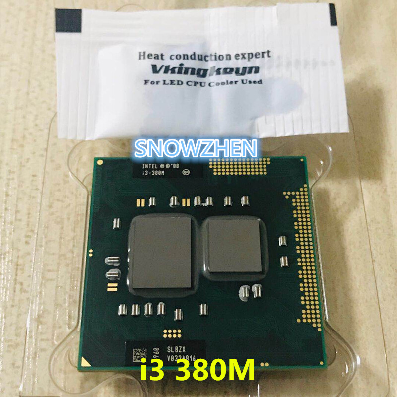 Intel Core CPU i3-380M Dual-Core 2.5GHz/3M SLBZX Socket G1 Laptop Processor