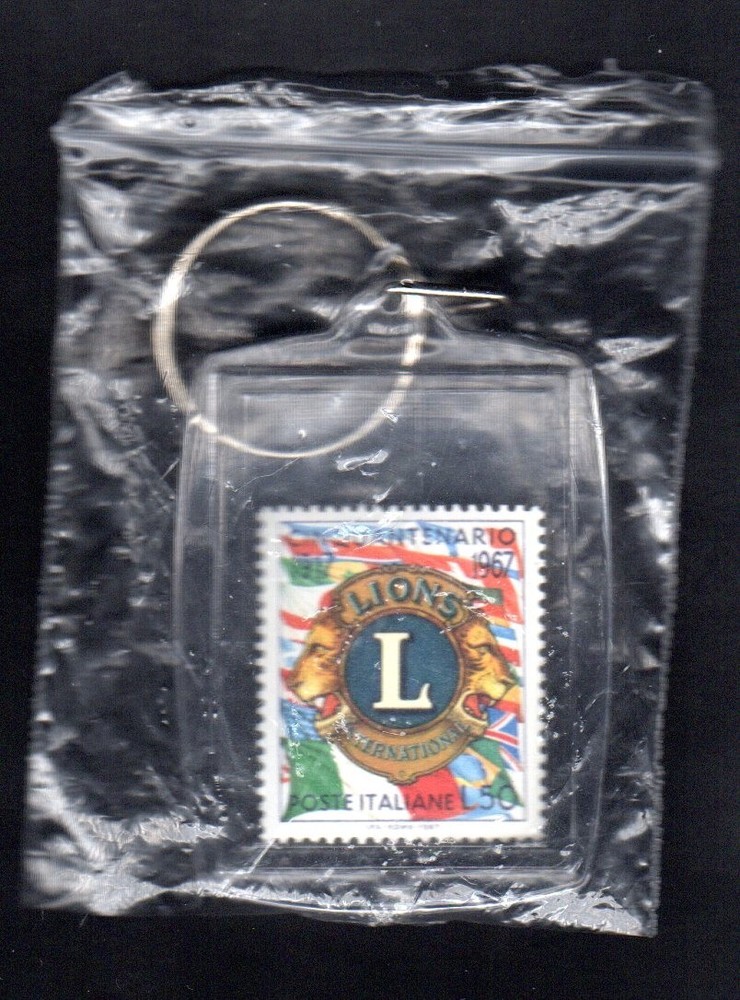 Lions Keychain - with Dedicated Stamp