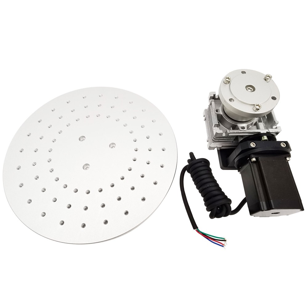 360-degree Electric Rotatable Laser Marking Machine Workbench Diameter 30CM 110V