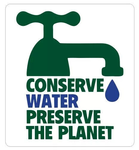 Conserve Water Sticker Decal