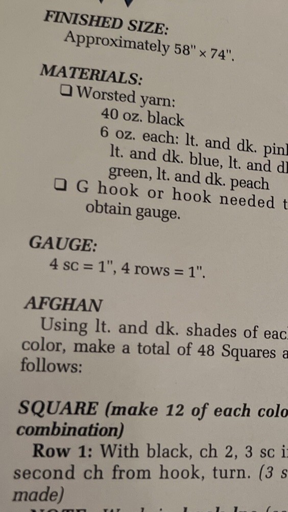 CROCHET ~ “Prism Squares Afghan” ~ PATTERN ~