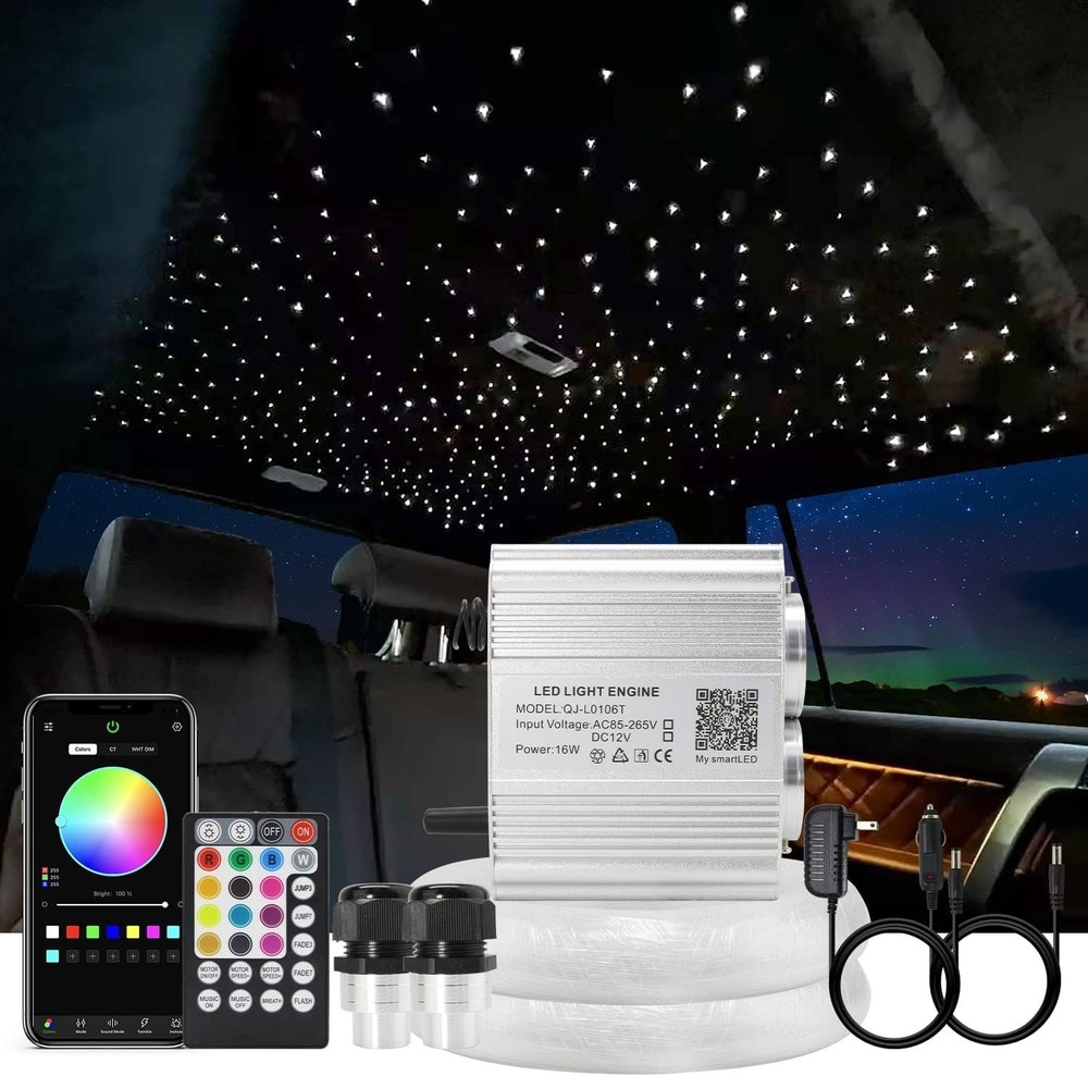 Transform Your Space with Twinkle Fiber Optic Light Kit + APP & Remote Control
