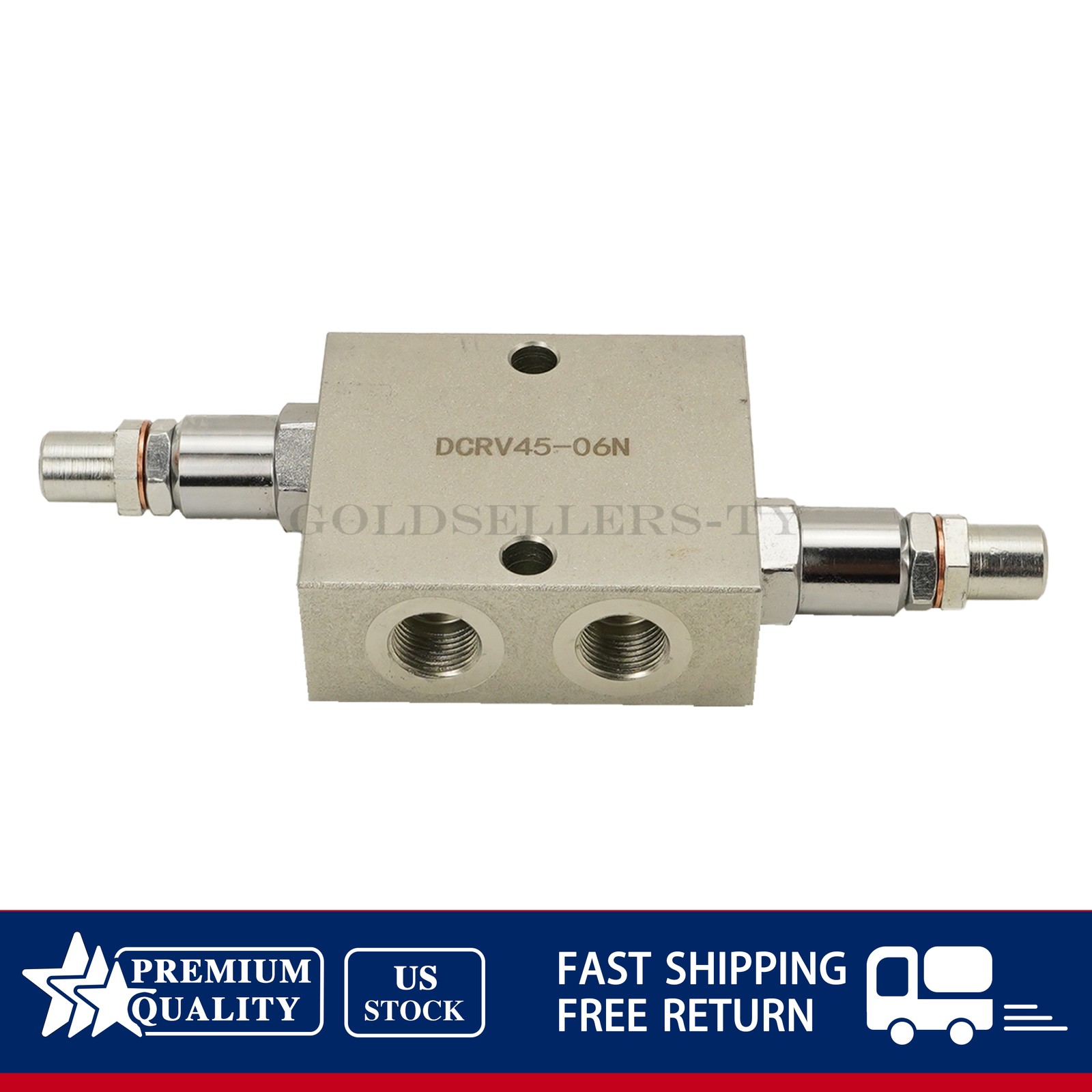 12 GPM Max Flow 3/8” NPT Ports Dual Crossover Hydraulic Relief Cushion Valve