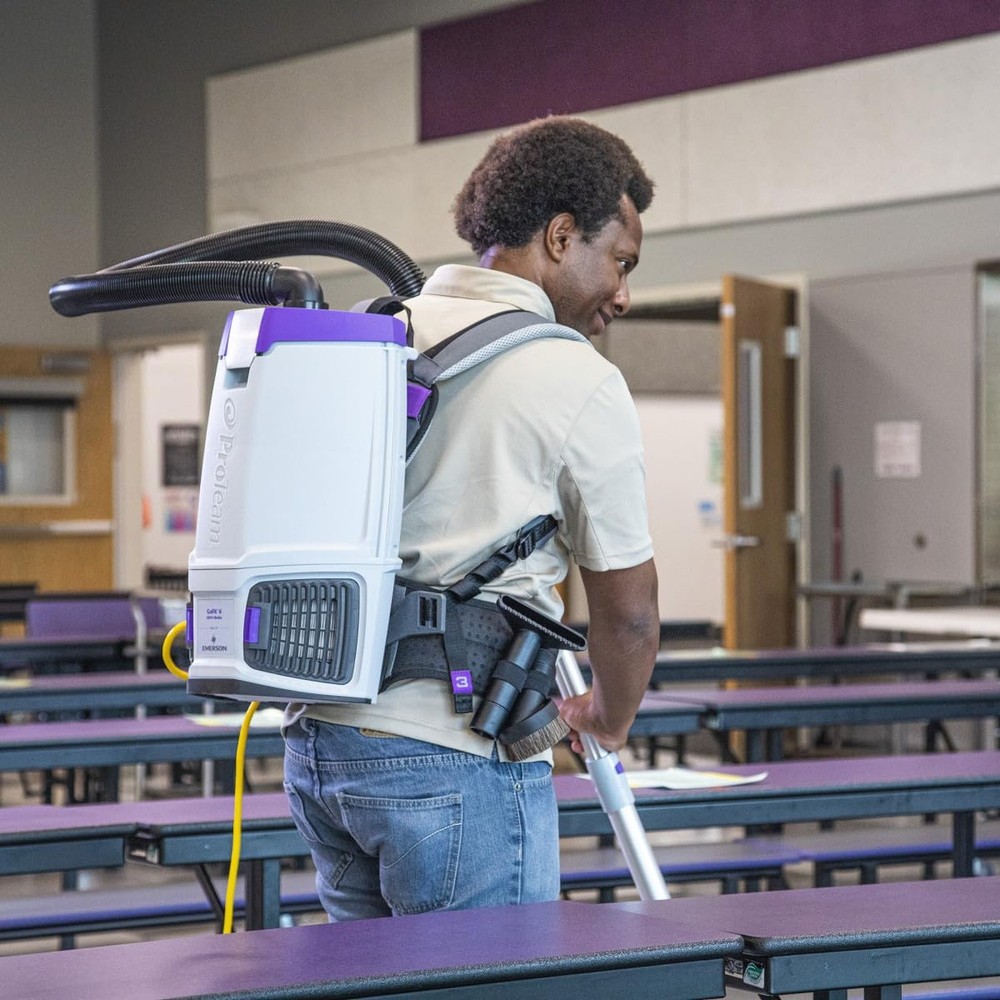 ProTeam GoFit 6, 6 Quart Commercial Backpack Vacuum with Restaurant Tool Kit,...