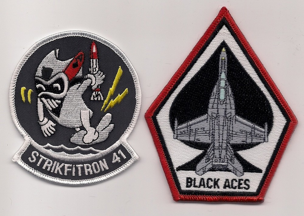 VFA-41 & SUPER HORNET STRIKE FIGHTER SQN patch set