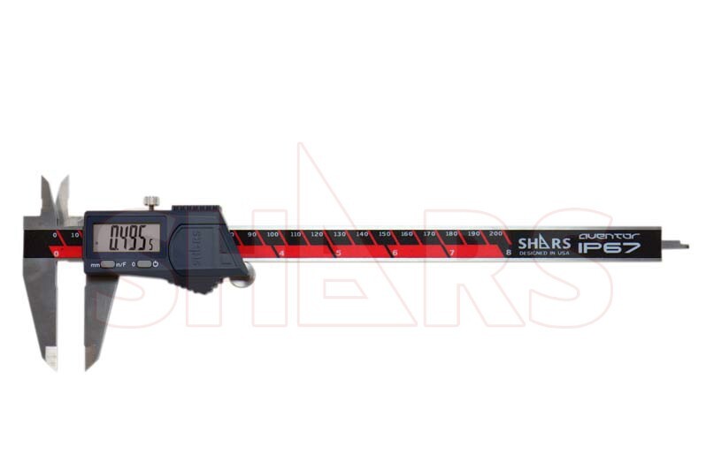 SHARS Aventor 8" IP67 Electronic Digital Caliper Waterproof DIN862 .0005" NEW P]
