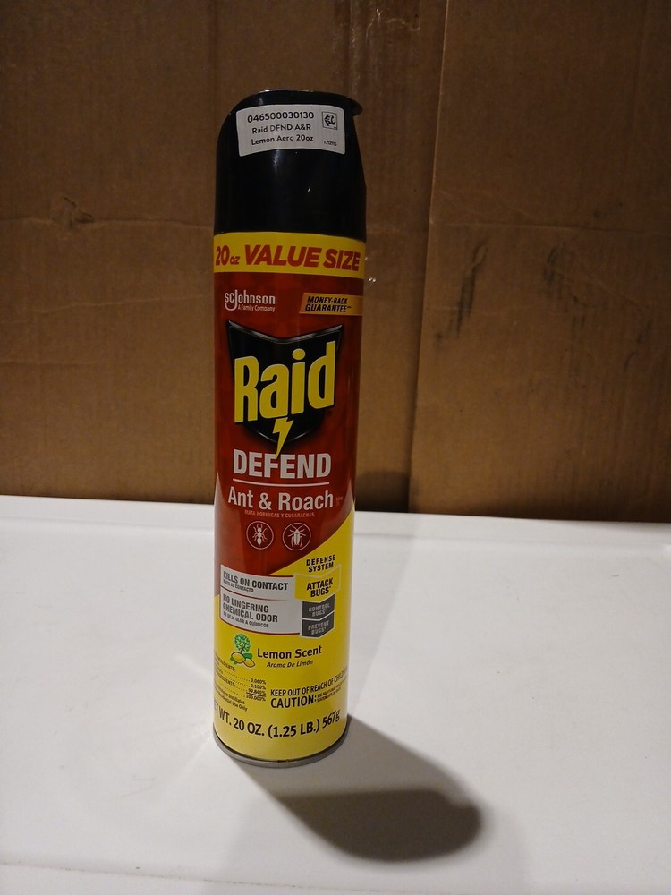 Raid Defend Ant and Roach Killer 20-oz Lemon out-Indoor Bug Spray