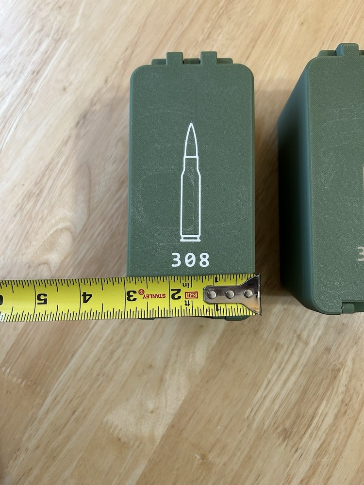 Set Of Two 308 Ammunition Boxes 50 Rounds Each