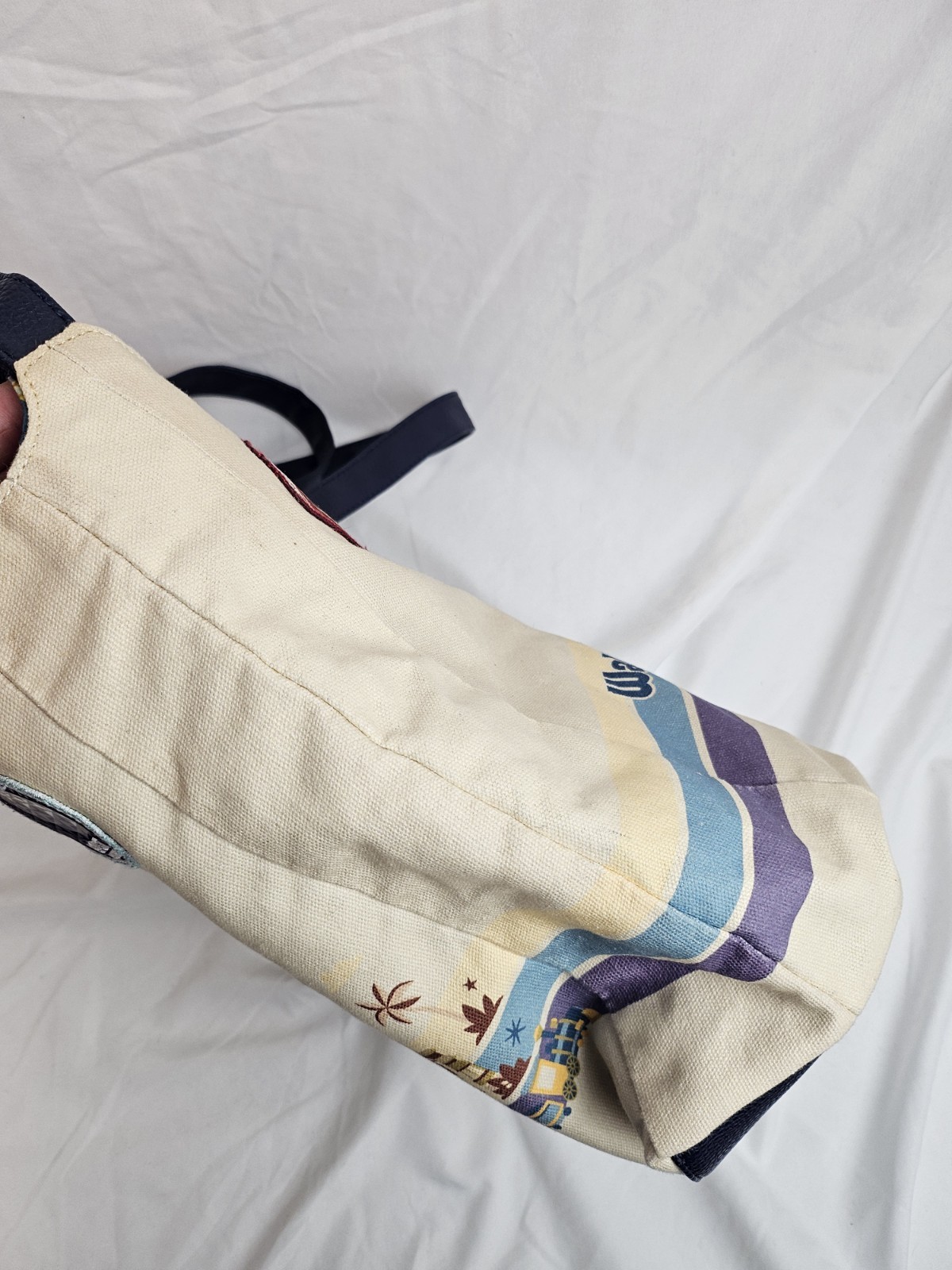 Walt Disney World Parks Discover the Magic Four Parks Canvas Tote Purse Bag